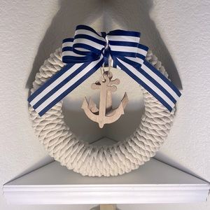Anchor Sailor Navy Wreath
